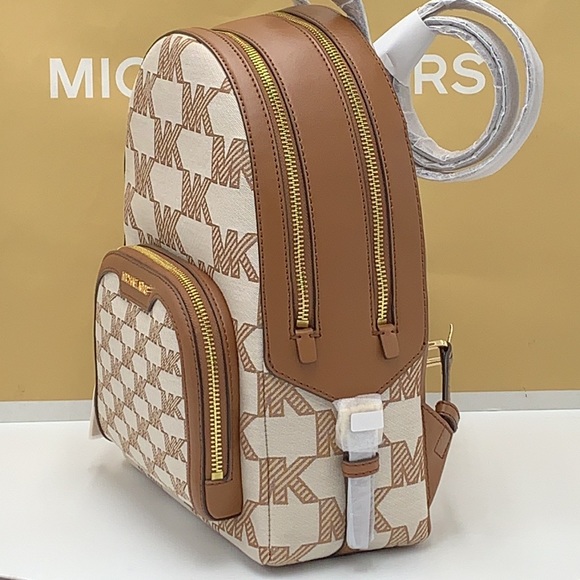 MICHAEL KORS Jaycee Medium Logo Jacquard Backpack Luggage color - Picture 7 of 16